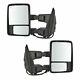 Towing Mirror Power Folding Telescoping Heat Signal Memory Chrome Pair For F350