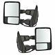 Towing Mirror Power Folding Telescoping Heat Smoked Signal Memory Pair For Ford