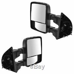 Towing Upgrade Mirror Manual Power Fold Textured & Pair for Ford Super Duty