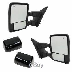 Trail Ridge Tow Mirror Power Fold Extend Heated Memory Turn Smooth Pair for Ford