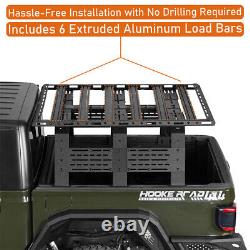 Truck Bed Cap Rack Platform Rack Cargo Carrier Aluminum Universal Fit