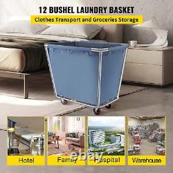 Truck Cap Basket Cart Laundry Steel With 4 Wheels Clothing Storage Waterproof New