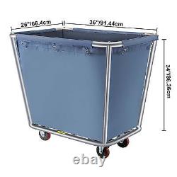 Truck Cap Basket Cart Laundry Steel With 4 Wheels Clothing Storage Waterproof New