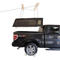 - Truck Cap Overhead Garage Storage Hoist, Self-Leveling, Safe Anti-Drop