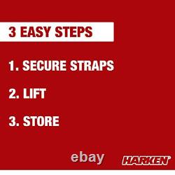 - Truck Cap Overhead Garage Storage Hoist, Self-Leveling, Safe Anti-Drop
