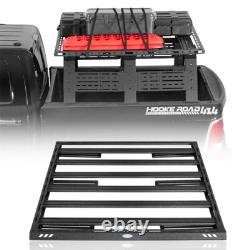 Truck Cap Rack Platform Rack Truck Bed Cargo Carrier for Ford Ram Silverado GMC