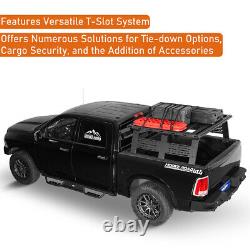 Truck Cap Rack Platform Rack Truck Bed Cargo Carrier for Ford Ram Silverado GMC