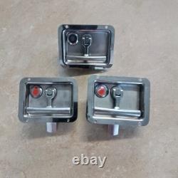 Truck Cap Stainless Steel T-handles with Toyota Bolt Lock Cylinders