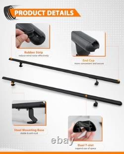 Truck Cap Topper Rack Adjustable Aluminum Ladder Roof Rack for Kayak Canoe 60