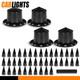 Truck Hub Cover Wheel Set Fits Rear 33mm Nut Covers With Spiked Removable Cap Semi