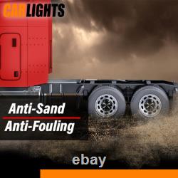 Truck Hub Cover Wheel Set Fits Rear 33mm Nut Covers with Spiked Removable cap Semi