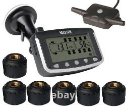 Tyre Pressure Monitoring System Reverse External Cap Sensors For Caravan Truck