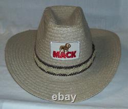 UNIQUE Vintage 1970s 80s MACK TRUCKS Cowboy Hat Truckers Size Men XL ONLY 1 EBAY