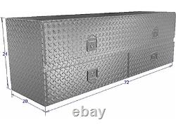 Unique Truck Accessories TB400-72-BD BRUTE 72 High Cap Flatbed Topsider withDraws