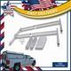 Universal Aluminum Truck Cap Topper Ladder Roof Rack For Pickup Camper Shell