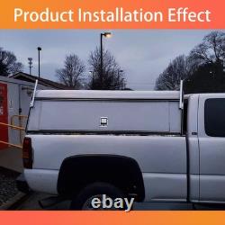 Universal Aluminum Truck Cap Topper Ladder Roof Rack for Pickup Camper Shell