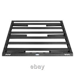 Universal Full-size Truck Bed Cap Platform Rack Trunk Bed Cargo Carrier Alum