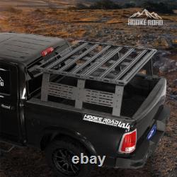 Universal Full-size Truck Bed Cap Platform Rack Trunk Bed Cargo Carrier Alum