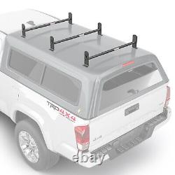 Universal Pickup Truck Cap Topper 3 Bar Ladder Roof Van Rack Adjustable Steel