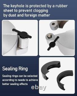 Upgrade Semi Truck Locking Fuel Cap Cover 2 Pcs with 4 Keys, Fits Most Trucks