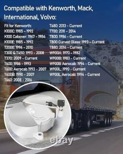 Upgrade Semi Truck Locking Fuel Cap Cover 2 Pcs with 4 Keys, Fits Most Trucks
