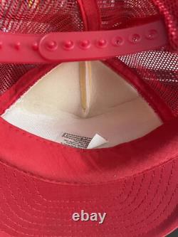 VINTAGE 80's Toyota Pickup Trucker Hat Cap Mens Snap Red Truck 22r Florence SC