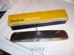 Vintage 60-72 nos original Delco Guide non glare chevy Rearview Mirror camaro