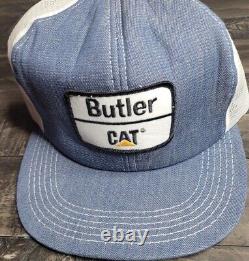 Vintage Cat Caterpillar Equipment Butler USA Made Snapback Trucker Hat NWT