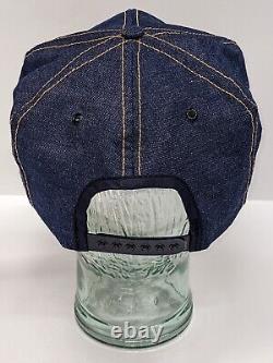 Vintage Denim Klink Trucking Inc. Large Patch Hat USA Made Snap Back Trucker Cap