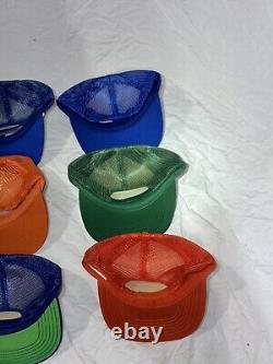 Vintage Foam 80s Trucking Company SnapBack Hats Lot Of 10