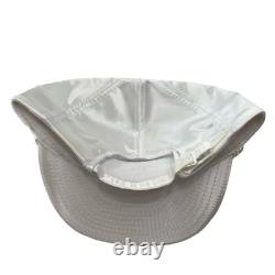 Vintage OTTO Peterbilt White Satin Trucker Hat Truck Driver Cap NEW Old Stock