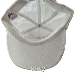 Vintage OTTO Peterbilt White Satin Trucker Hat Truck Driver Cap NEW Old Stock