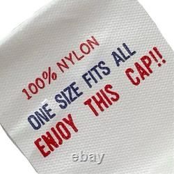 Vintage OTTO Peterbilt White Satin Trucker Hat Truck Driver Cap NEW Old Stock