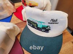 Vintage Rare Trucker Hat Lot Of 7 Mack Trucks K Products Made In USA NWT