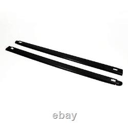 Wade 72-01157 Truck Bed Rail Caps Black Ribbed Finish with Stake Holes for 20