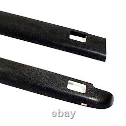 Wade 72-41104 Truck Bed Rail Caps Black Smooth Finish with Stake Holes for 20
