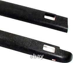 Wade 72-41111 Truck Bed Rail Caps Black Smooth Finish with Stake Holes for 1988