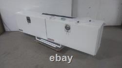 Weather Guard 297-3-02 21.4 Cu Ft Storage Cap White Steel Body Topside Truck Box