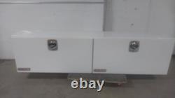 Weather Guard 297-3-02 21.4 Cu Ft Storage Cap White Steel Body Topside Truck Box