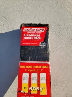 Weather Guard TR801-A 800 lbs. Load Cap. Black Universal Aluminum Truck Rack