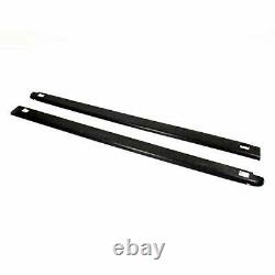 Westin 72-41441 Wade Black Smooth Bed Side Rail Caps for Dodge Ram 1500 Long Bed