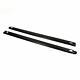 Westin 72-41441 Wade Black Smooth Bed Side Rail Caps For Dodge Ram 1500 Long Bed