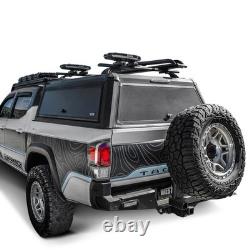 Westin Automotive 16-11065 EXP Truck Cap With Solid Front Glass Matte Black