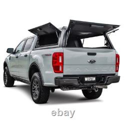 Westin Automotive 16-14025 EXP Truck Cap With Solid Front Glass Matte Black