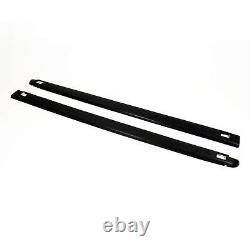 Westin Wade Truck Bed Rail Caps Black Ribbed Finish With Stake Holes For