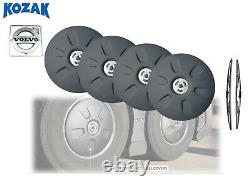 Wheel Cap for Volvo Trucks -Aerodynamic 22.5 Wheel Hub Cap Set + Logo & Wipers
