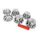 Wheel Cover Hub Cap 33mm Screw-on Spiked Lug Nut Covers For Peterbilt Semi Truck