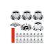 Wheel Cover Hub Cap 33mm Screw-on Lug Nut Covers For Freightliner Semi Trucks