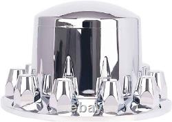 Wheel Cover Hub Cap 33mm Screw-on Lug Nut Covers for Freightliner Semi Trucks