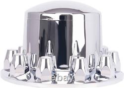 Wheel Cover Hub Cap 33mm Screw-on Lug Nut Covers for Freightliner Semi Trucks